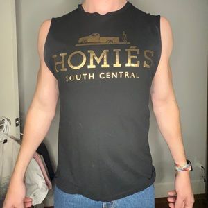 Homies Kitson Black Sleeveless Tshirt